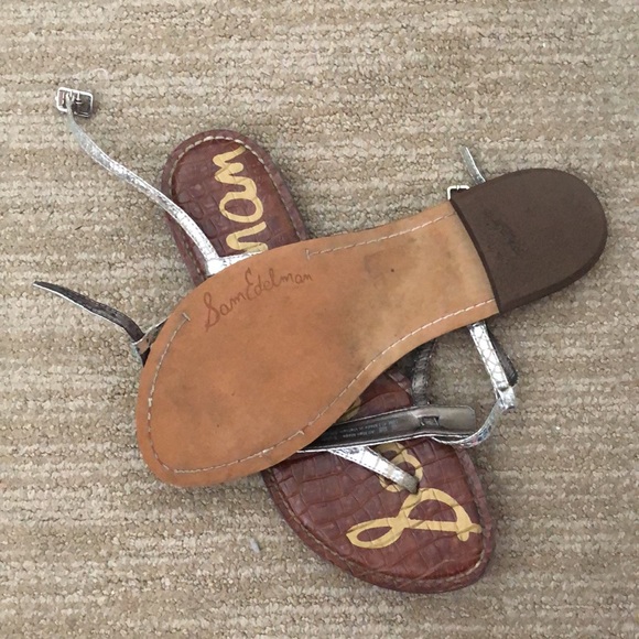 Metallic croc summer sandals - Picture 3 of 3